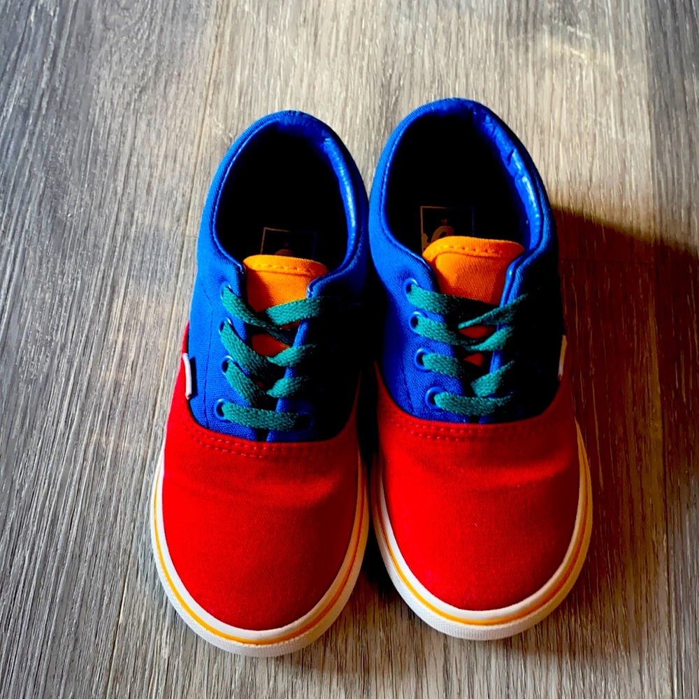 Multi colored Vans for kids.